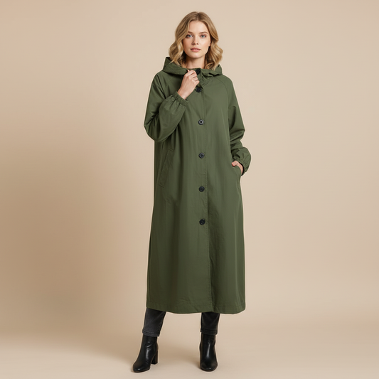 Elegant Long Trench Coat | Women's Winter Coat
