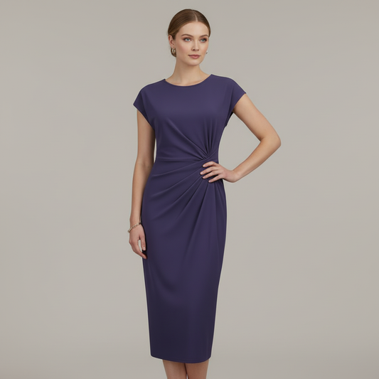 Women's Short Sleeve Midi Dress | Formal Dresses for Work