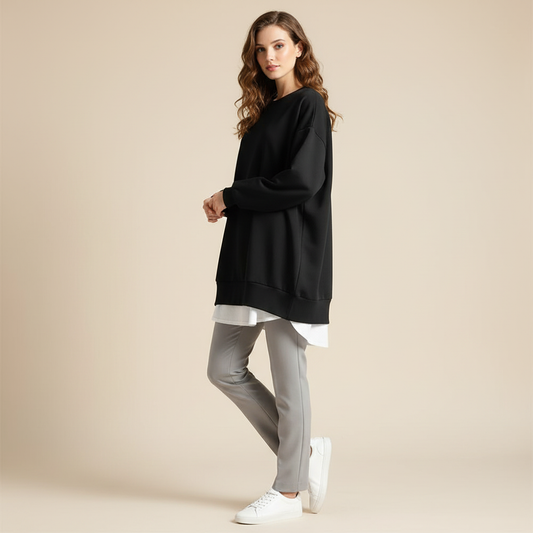 Oversized Crew Neck Sweatshirt | Women's Sweatshirt